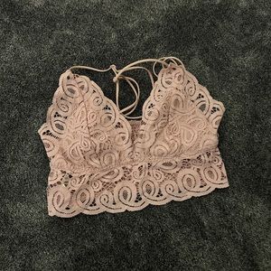 Pink bralette size small fairly worn